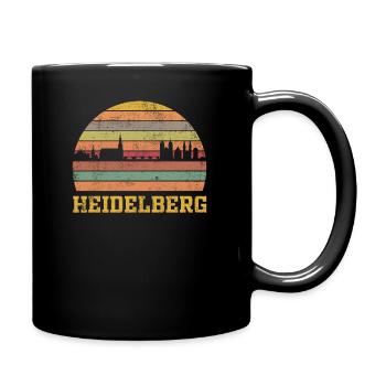 Heidelberg Retro - Tasse einfarbig - Schwarz - Rechts