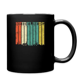 Heidelberg | Heidelberg Skyline - Tasse einfarbig - Schwarz - Rechts