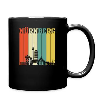 Nürnberg | Nürnberg Retro Vintage - Tasse einfarbig - Schwarz - Rechts