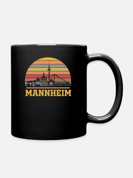Mannheim - Tasse einfarbig - Schwarz