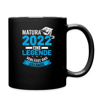 Witzige Matura 2022 Geschenkidee - Tasse einfarbig - Schwarz - Rechts