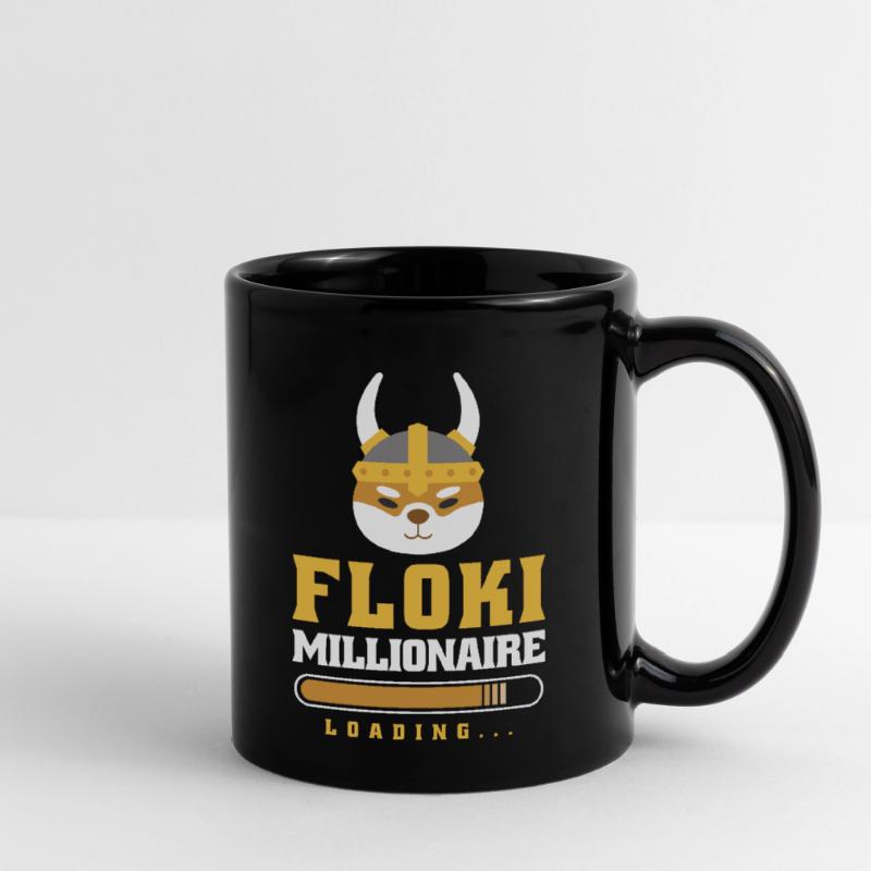 Crypto Floki Millionaire Loading Design Full Colour Mug