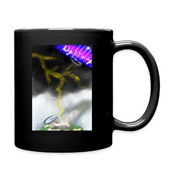 Lightning in the sky - Tasse einfarbig - Schwarz - Rechts