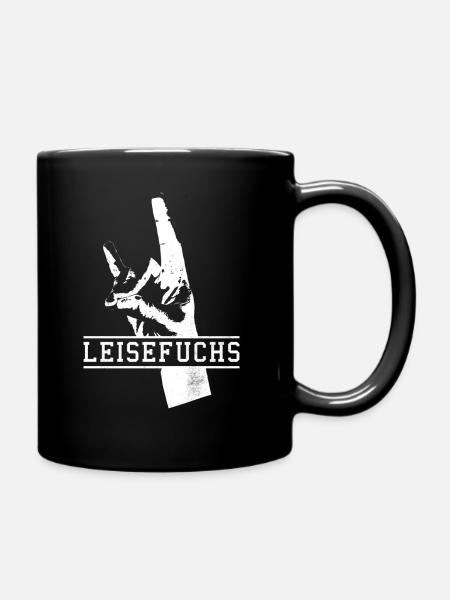 Leisefuchs Fuchs Rock Lehrer Schweigefuchs Metal - Tasse einfarbig - Schwarz