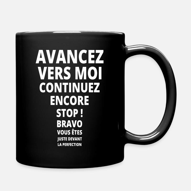 Avancez vers la perfection - Mug uni - noir