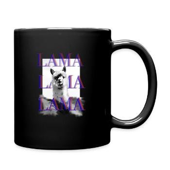 Lama stylish graphic design - Full Colour Mug - black - Right