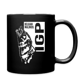 IGP Belgian Malinois Hundesport Hund Wilsigns - Tasse einfarbig - Schwarz - Rechts