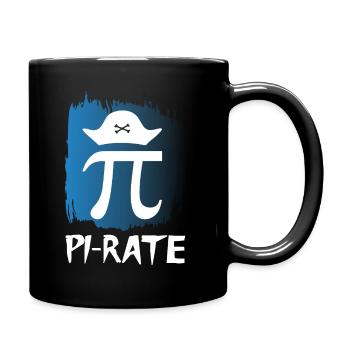 Drôle de symbole de pirate - Mug uni - noir - Droite