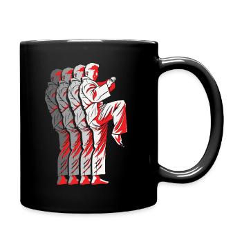 Koreanischer Kampfsport Taekwondo - Tasse einfarbig - Schwarz - Rechts