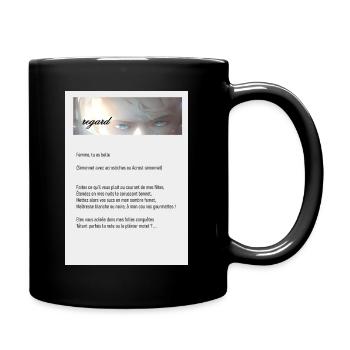 regard2 - Mug uni - noir - Droite