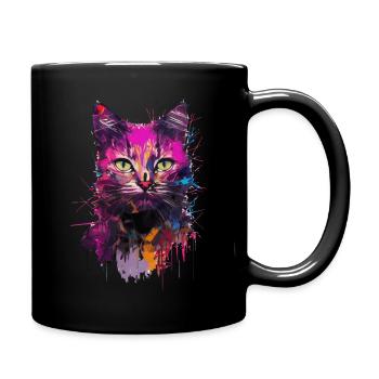 Chemise pour chat - Mug uni - noir - Droite
