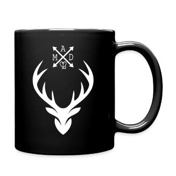Hirsch Madl - Tasse einfarbig - Schwarz - Rechts