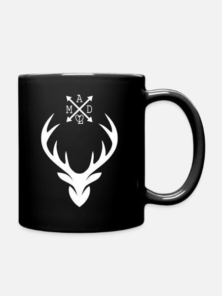 Hirsch Madl - Tasse einfarbig - Schwarz