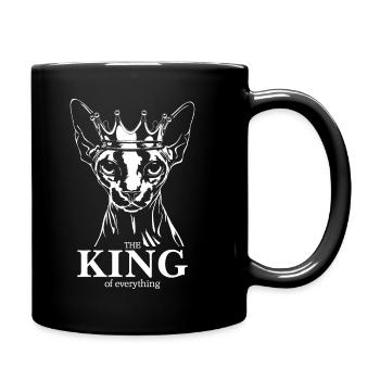 Sphynx Roi de tout Chat Disant Chats Chat Chat - Mug uni - noir - Droite