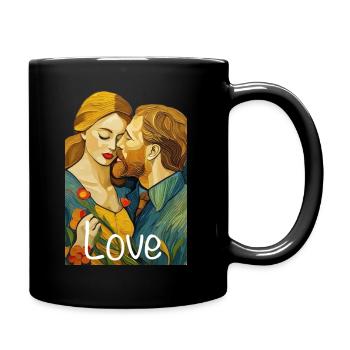 Love, Love, Couple - Full Colour Mug - black - Right