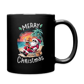 Noël en juillet - Mug uni - noir - Droite