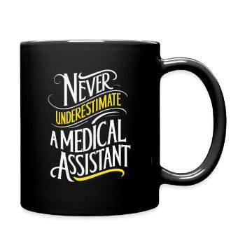 Medical Assistant Power - Full Colour Mug - black - Right