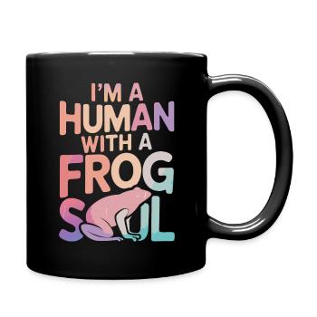 Grenouille Crapaud - Mug uni - noir - Droite