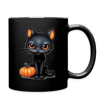 Chat Noir Costume d’Halloween Noir Mignon - Mug uni - noir - Droite