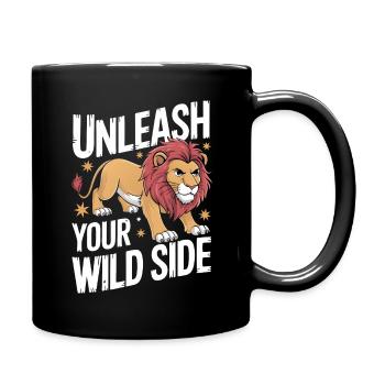 Lion Lion Animal Africa - Full Colour Mug - black - Right