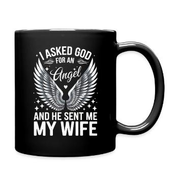 Femme Épouse Partenaire Famille Marié - Mug uni - noir - Droite