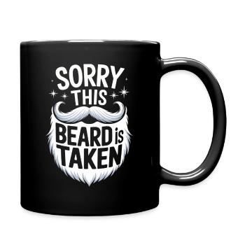 Bart Schnurrbart Bärtige Männer - Tasse einfarbig - Schwarz - Rechts