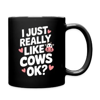 Éleveur de vaches Ferme Éleveur de vaches - Mug uni - noir - Droite