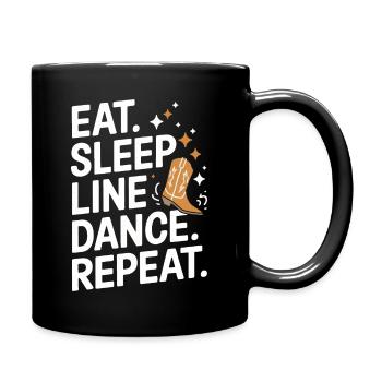 Danse en ligne Danseurs - Mug uni - noir - Droite