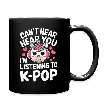 Musique K-Pop Pop Coréenne - Mug uni - noir - Droite