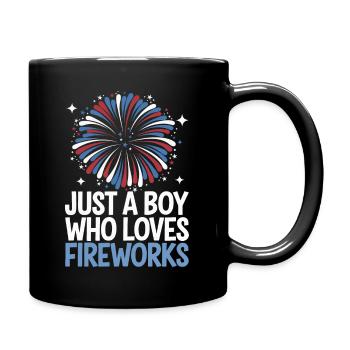 Pyrotechniker Feuerwerk Pyrotechnik - Tasse einfarbig - Schwarz - Rechts