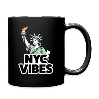 NYC Vibes - Conception de la Statue de la Liberté - Mug uni - noir - Droite