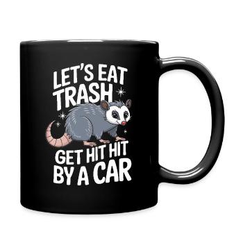 Opossum Possum Animal - Full Colour Mug - black - Right