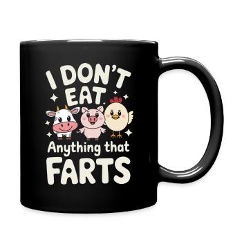 Végétarien Végétalien Végétarien Végétarien - Mug uni - noir - Droite