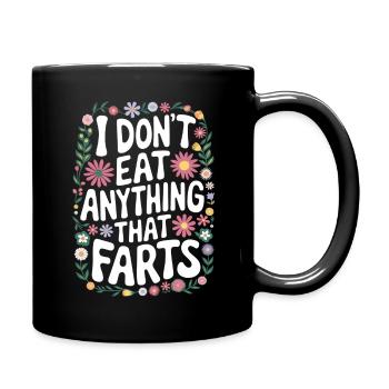 Végétarien Végétalien Végétarien Végétarien - Mug uni - noir - Droite