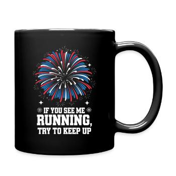 Pyrotechniker Feuerwerk Pyrotechnik - Tasse einfarbig - Schwarz - Rechts