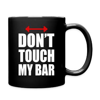 Don't touch my bar - Mug uni - noir - Droite