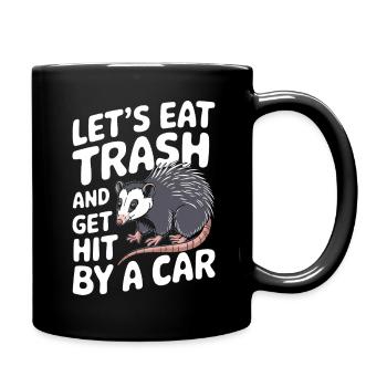 Opossum Possum Animal - Full Colour Mug - black - Right