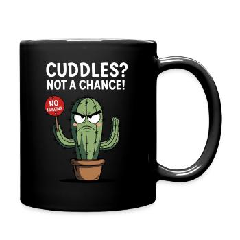 Cactus sarcastique - Pas de câlins - Mug uni - noir - Droite