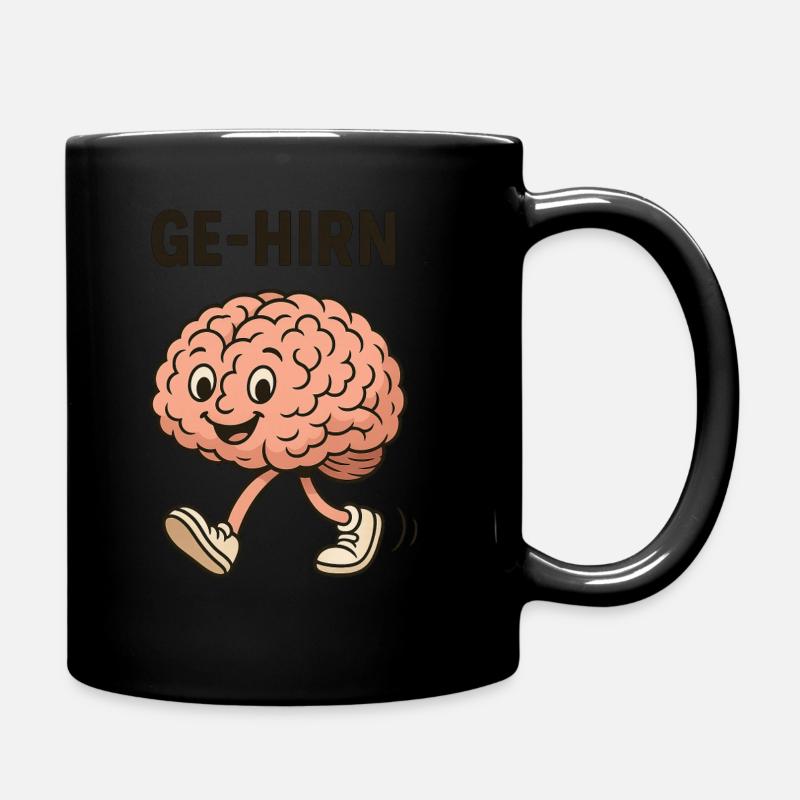 GEHHIRN - Tasse einfarbig - Schwarz