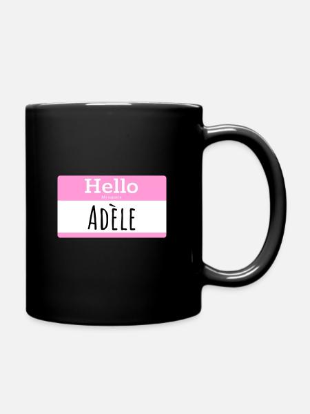 HELLO MY NAME IS - Full Colour Mug - black