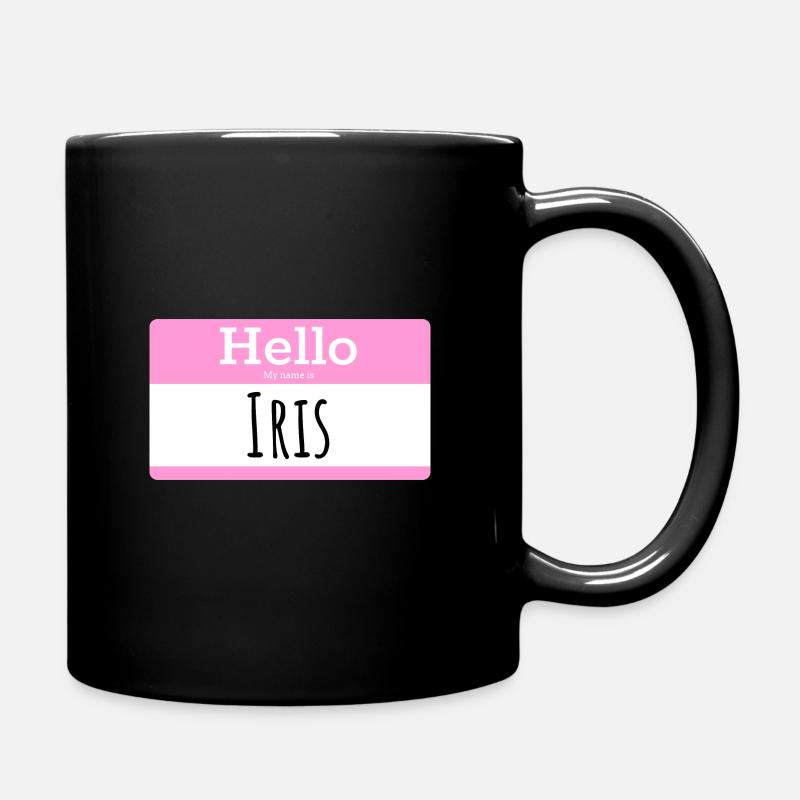 HALLO MEIN NAME IST IRIS - Tasse einfarbig - Schwarz