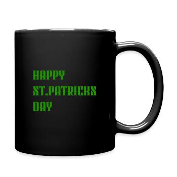 « Joyeuse Saint-Patrick » Vert - Mug uni - noir - Droite