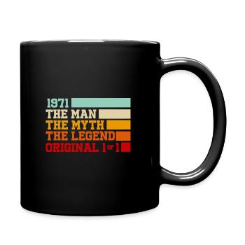 1971 The Man The Myth The Legend - Mug uni - noir - Droite