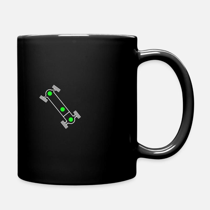 Syncro 4x4 Bus Differentialsperren Symbol Camper - Tasse einfarbig - Schwarz
