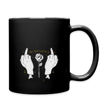 For your two faces - Full Colour Mug - black - Right