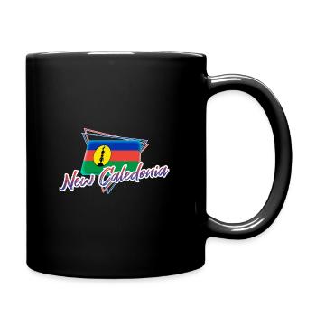 Neukaledonien - Tasse einfarbig - Schwarz - Rechts