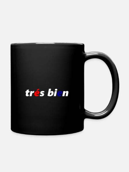 tres bien - Tasse einfarbig - Schwarz