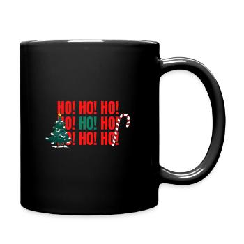 HO! HO! HO! - Tasse einfarbig - Schwarz - Rechts