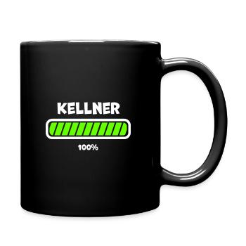 Kellner Loading Ladebalken - Tasse einfarbig - Schwarz - Rechts