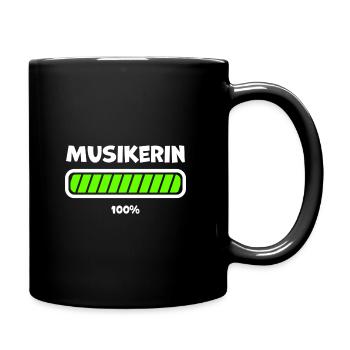 Musikerin Beruf Loading Ladebalken - Tasse einfarbig - Schwarz - Rechts